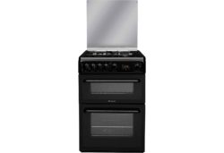 Hotpoint HAGL60K Double Gas Cooker - Black